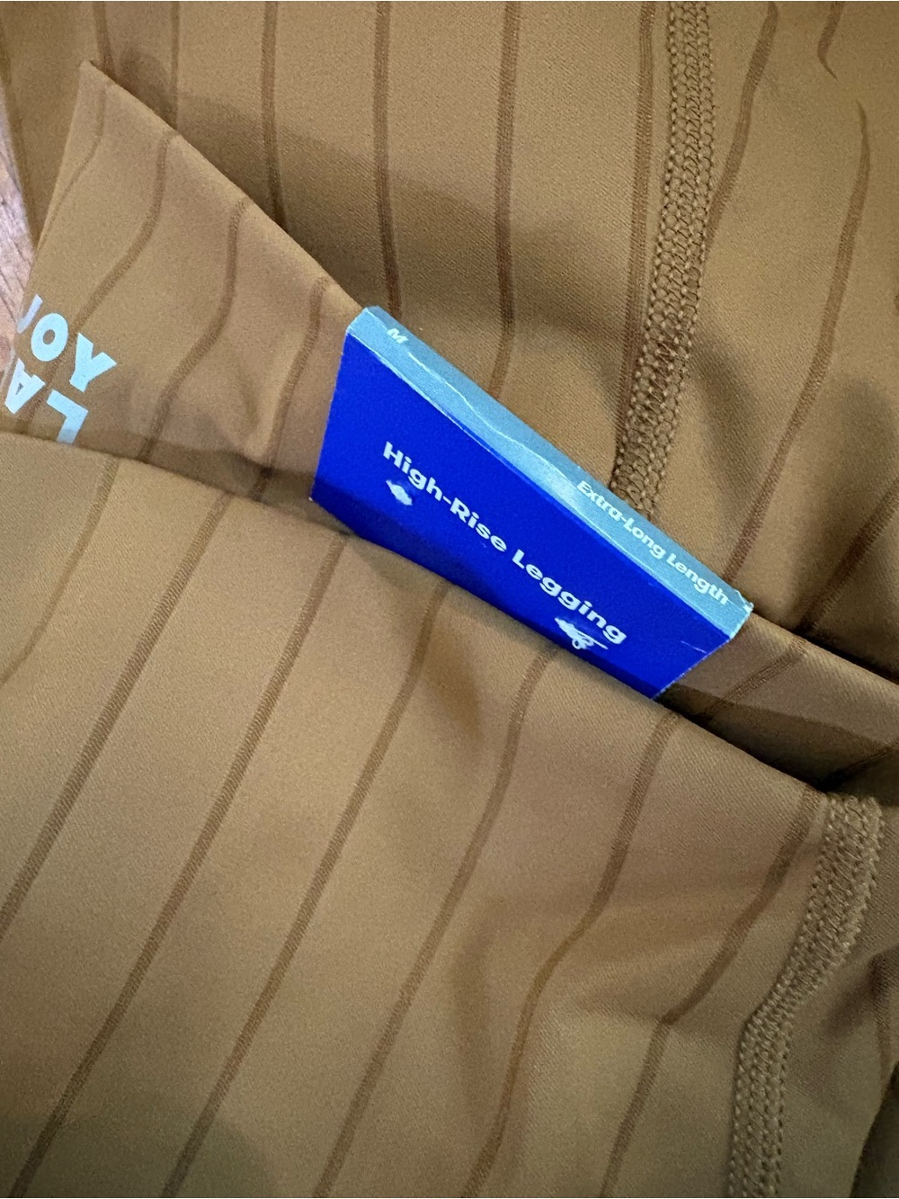 JoyLab Brown Pinstripe Two-Piece Active Set - Picture 4 of 10
